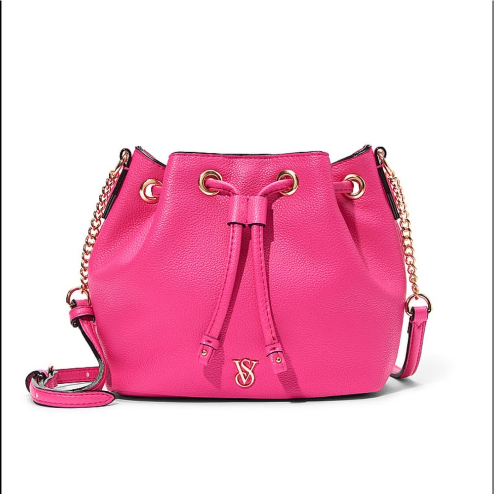 Victoria’s Secret HOT PINK MINI BUCKET BAG BUNDLE